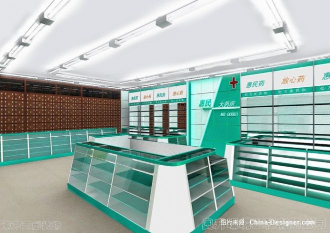 药店设计 药店门头设-丁一的设计师家园:丁一.设计工作室